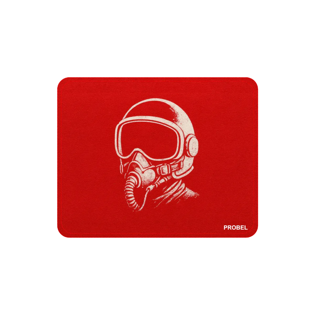 Mousepad "Pilot Helmet" PROBEL – Aviation Desk Mat, rot
