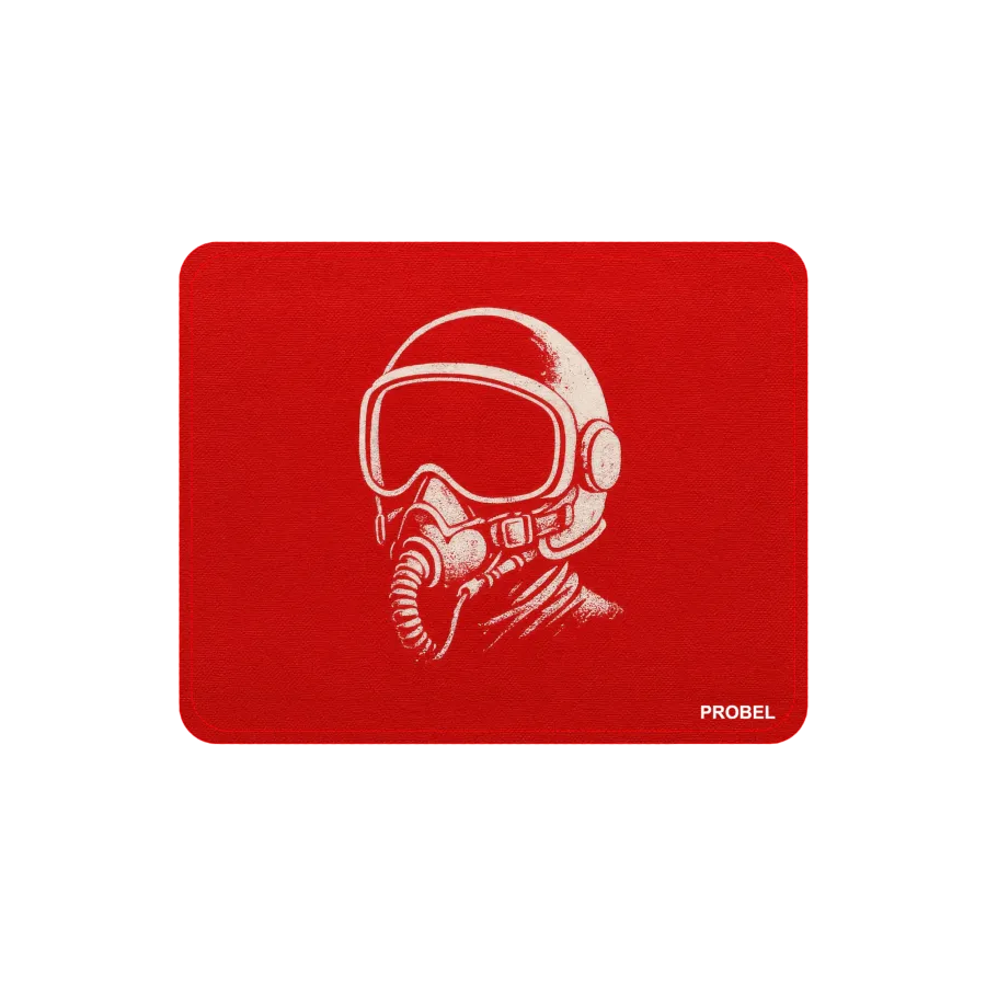 Mousepad „Pilot Helmet“, rot