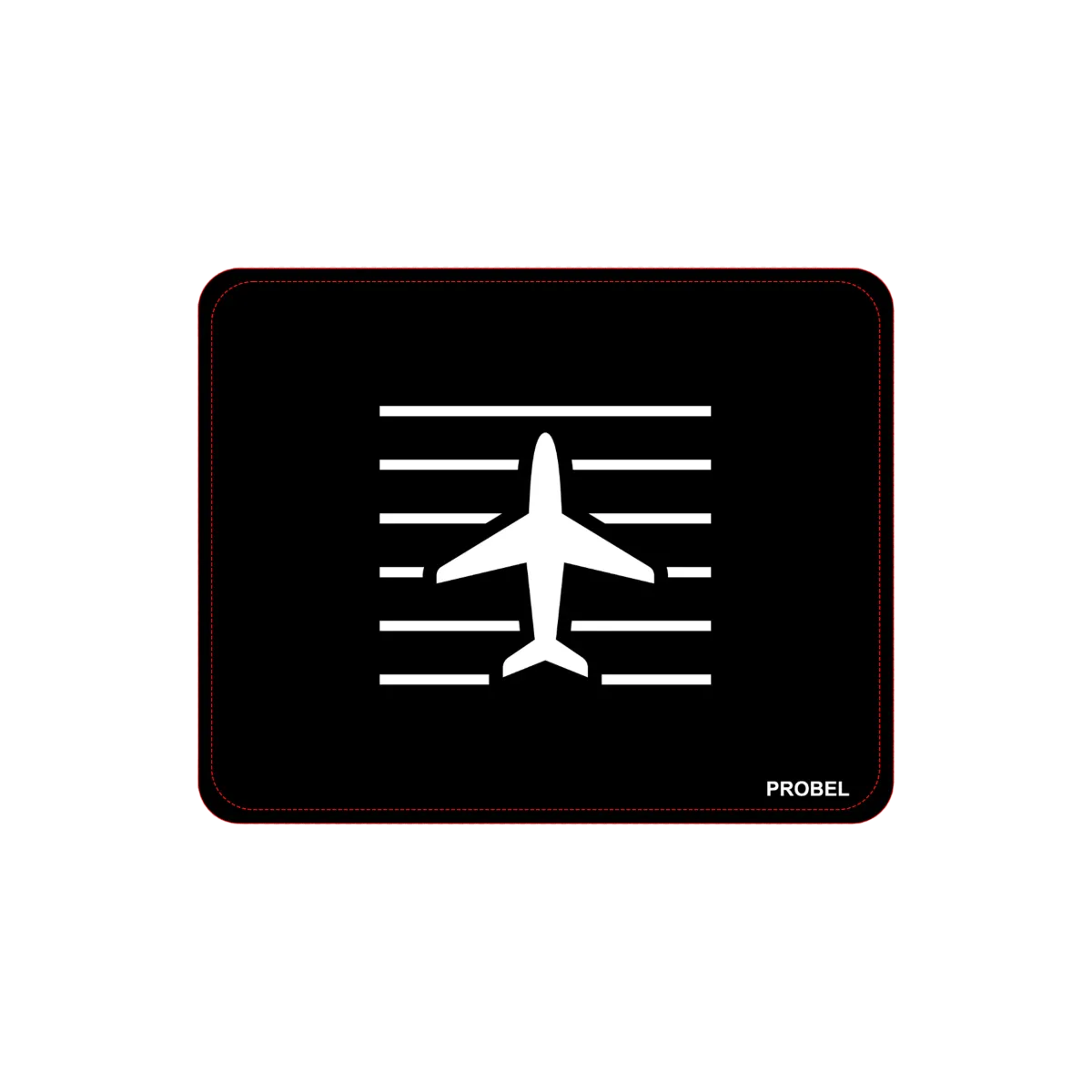 Tapis de souris "Runway Approach" PROBEL – Style aviation, noir
