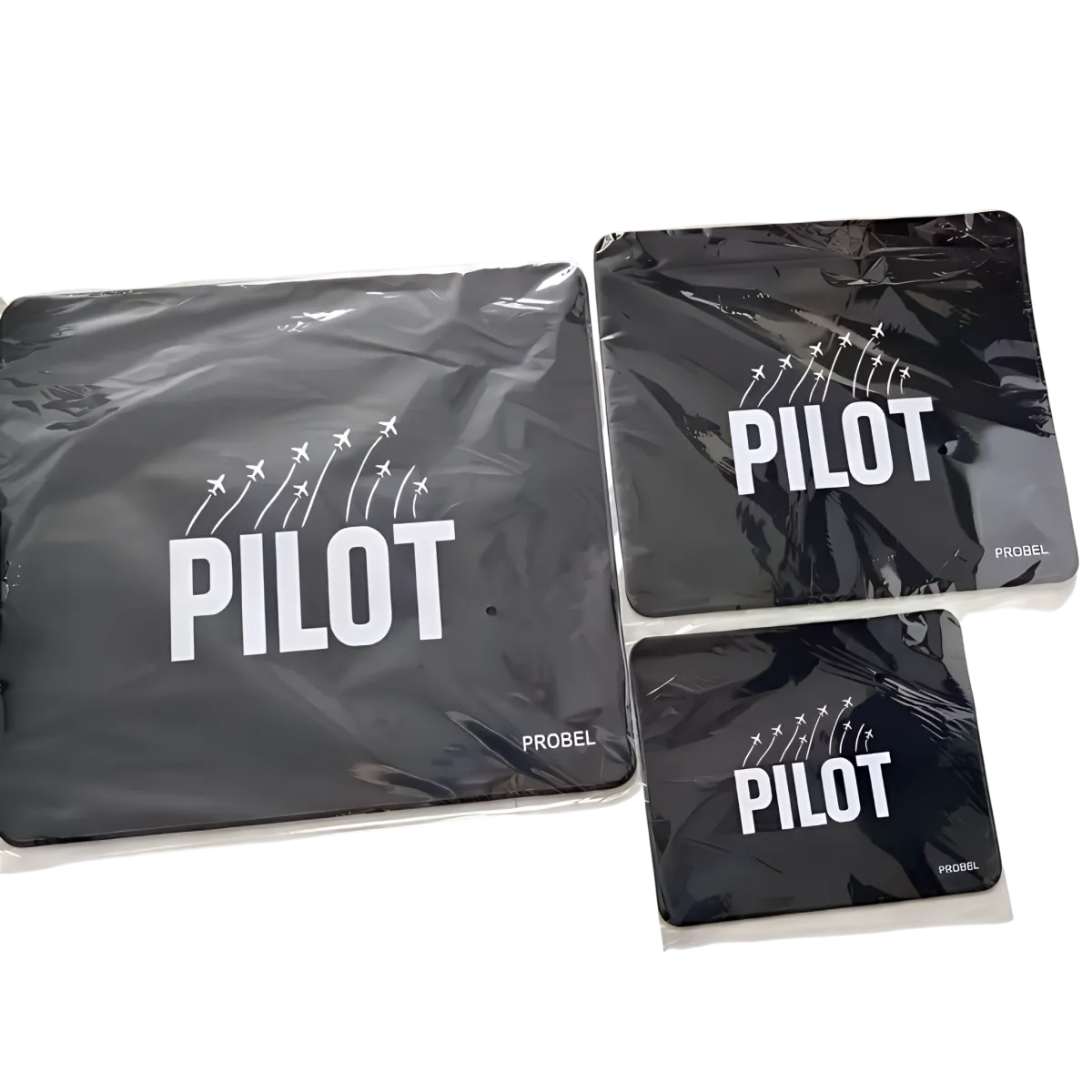 Mousepad "PILOT" PROBEL – Aviation Desk Mat, schwarz