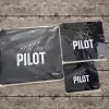 Mousepad "PILOT" PROBEL – Aviation Desk Mat, schwarz