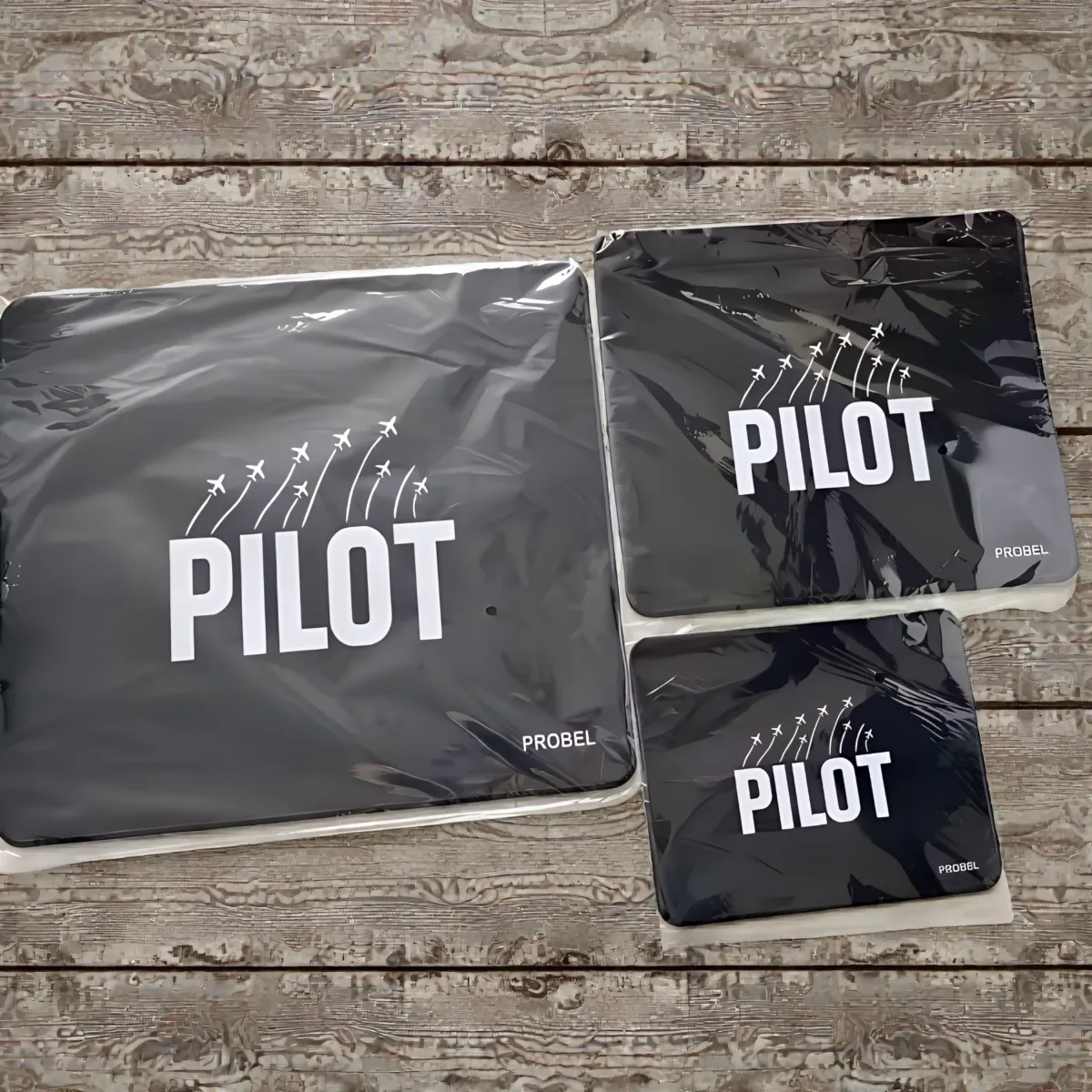 Mousepad "PILOT" PROBEL – Aviation Desk Mat, schwarz