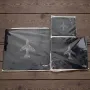 Mousepad "Topographic Jet" PROBEL – Aviation Desk Mat, schwarz