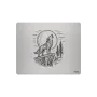 Aluminium-Mousepad PROBEL – Lasergravur „Heulender Wolf bei Mondschein