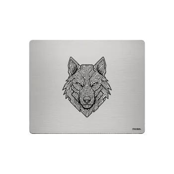 Aluminium-Mousepad PROBEL – Lasergravur „Cyber Wolf“