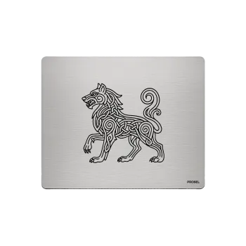 Aluminium-Mousepad – Lasergravur „Keltischer Wolf“