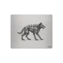 Aluminium-Mousepad – Lasergravur „Mechanischer Wolf“