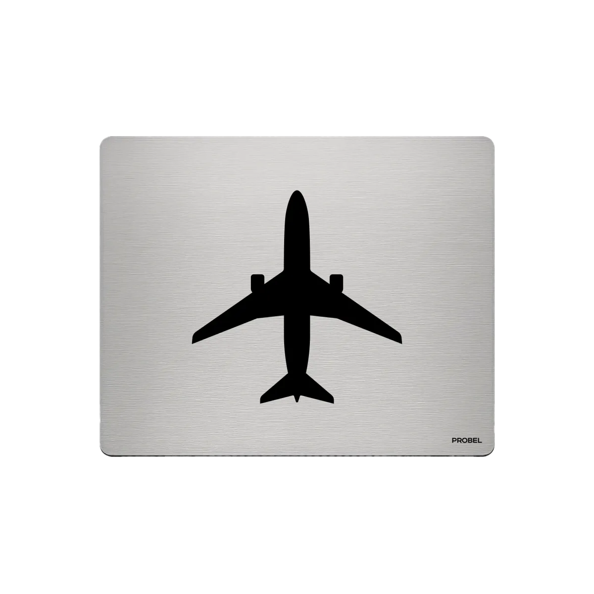 Tapis de souris en aluminium – gravure laser “Silhouette d’Avion”
