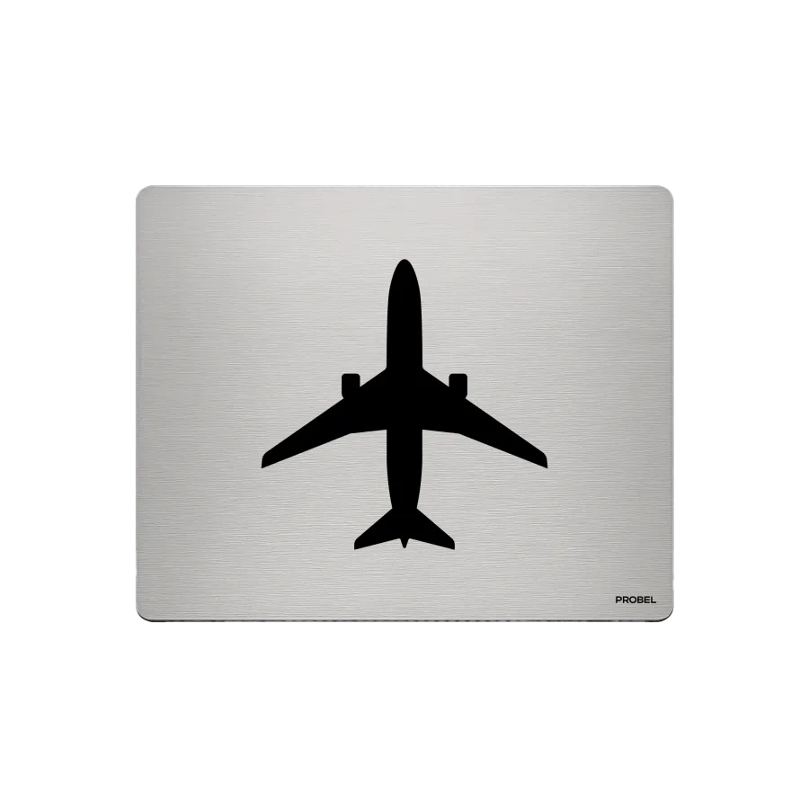 Aluminum Mouse Pad – Laser Engraved “Airplane Silhouette”