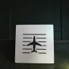Aluminium-Mousepad – Lasergravur „Flugzeug über Startbahn“