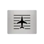 Aluminum Mouse Pad – Laser Engraved “Airplane over Runway”