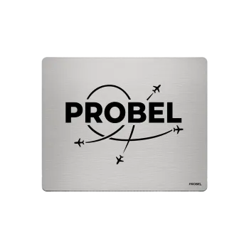 Aluminium-Mousepad – Lasergravur „Flugrouten mit Flugzeugen“