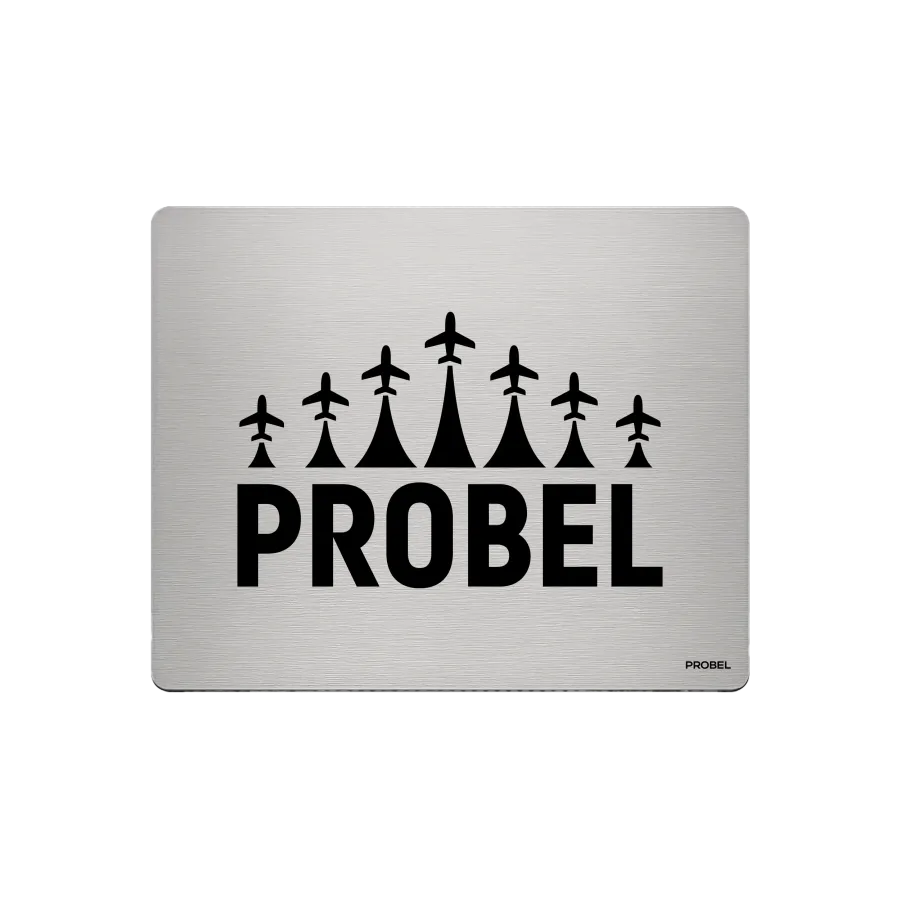 Aluminium-Mousepad – Lasergravur „Startende Flugzeugformation“