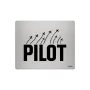 Aluminiowa podkładka pod mysz – grawer laserowy „PILOT ze Śladami Lotu”