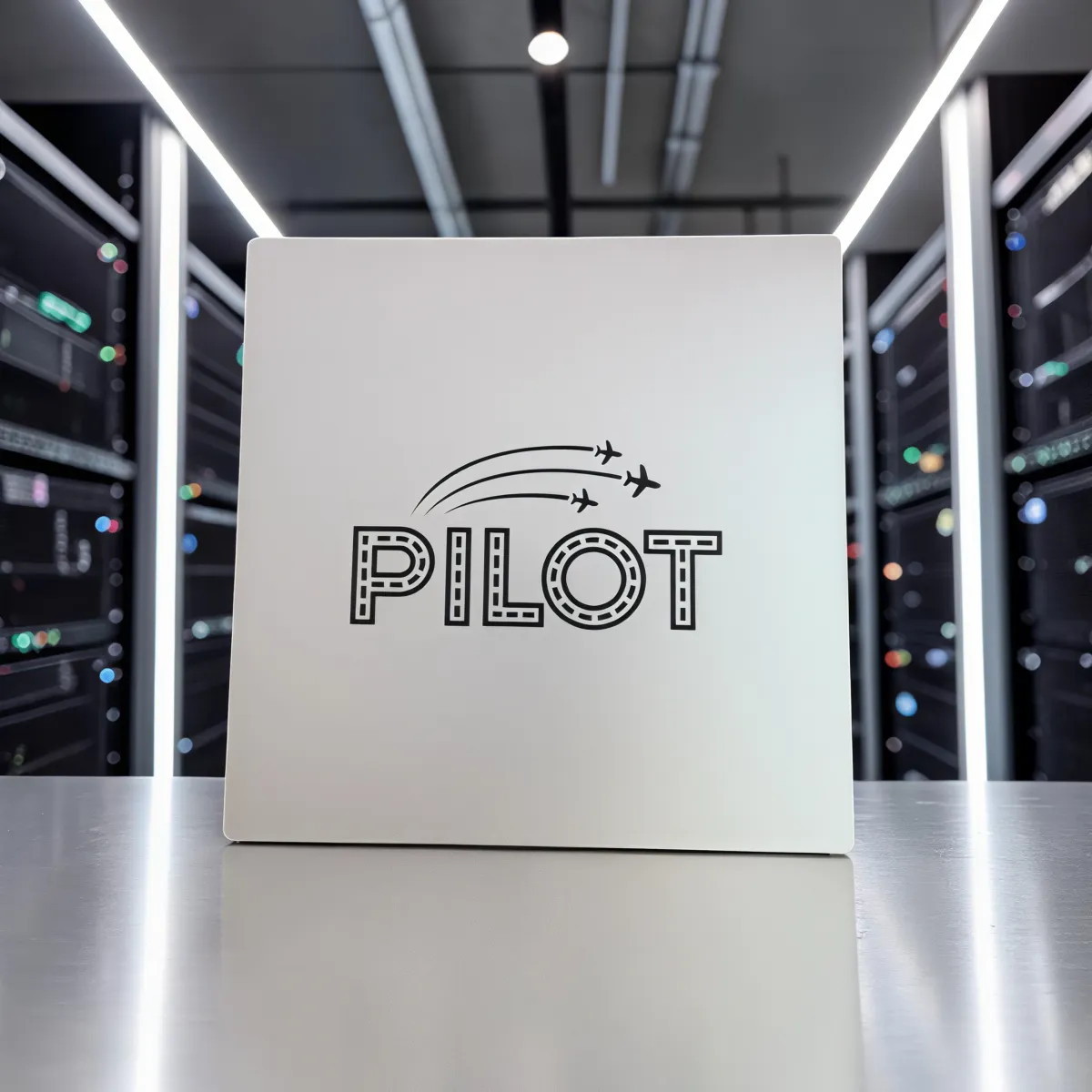 Aluminium-Mousepad – Lasergravur „PILOT mit Runway-Schrift“