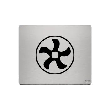 Aluminium-Mousepad – Lasergravur „Flugzeug-Turbine“