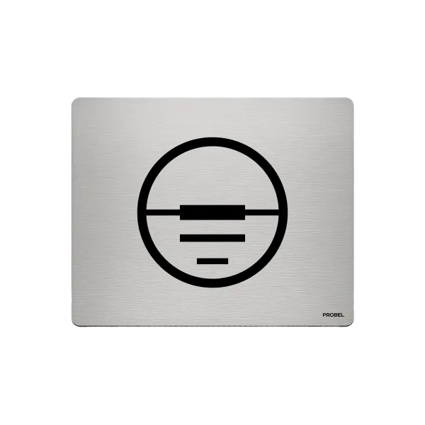 Aluminium-Mousepad – Lasergravur „Avionik Symbol“