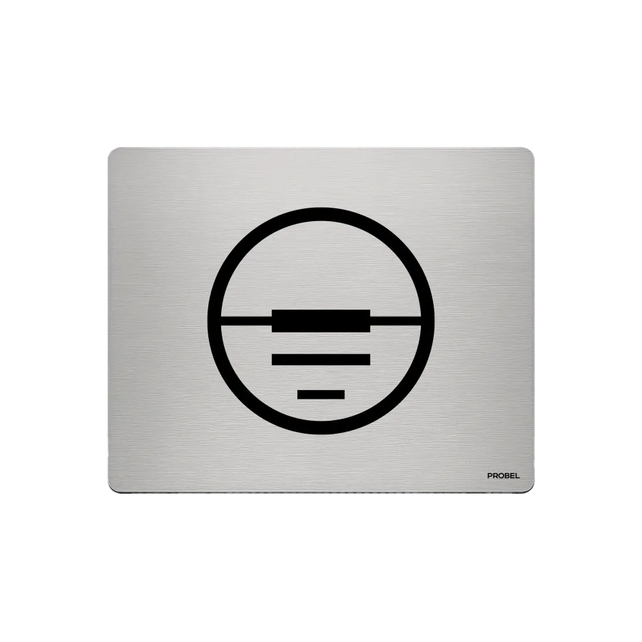 Aluminium-Mousepad – Lasergravur „Avionik Symbol“