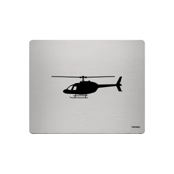 Aluminium-Mousepad – Lasergravur „Hubschrauber Seitenansicht“