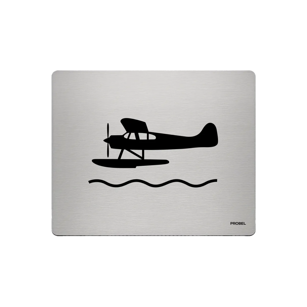 Aluminium-Mousepad – Lasergravur „Wasserflugzeug“