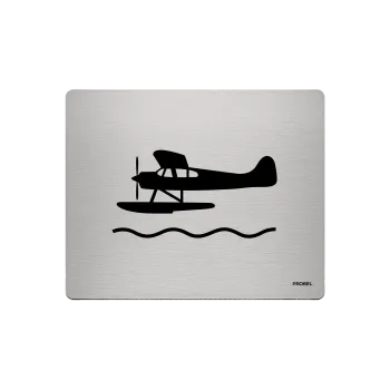 Aluminium-Mousepad – Lasergravur „Wasserflugzeug“