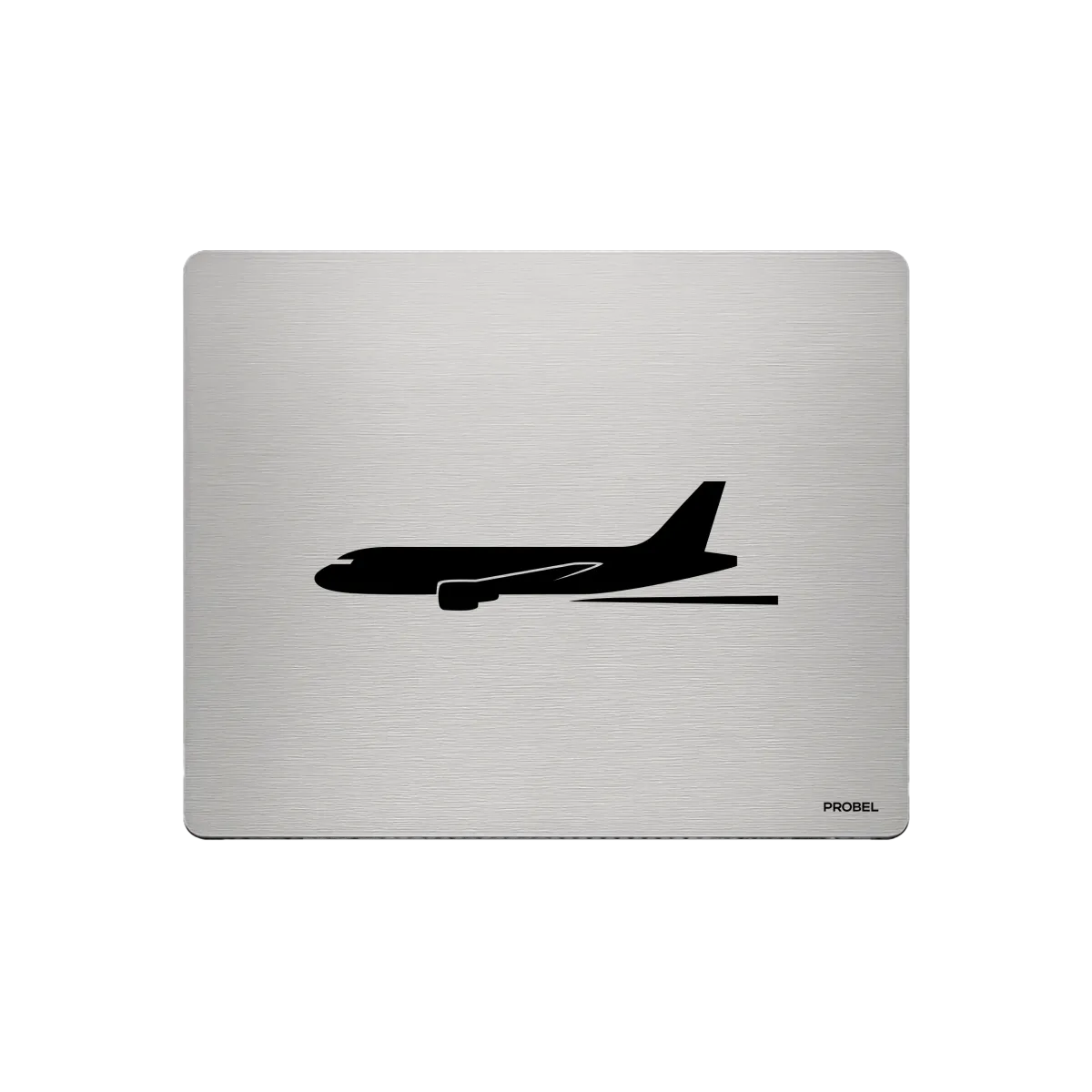 Aluminium-Mousepad – Lasergravur „Jet auf der Startbahn“