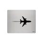 Aluminium-Mousepad – Lasergravur „Jet mit Kondensstreifen“