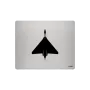 Aluminium-Mousepad – Lasergravur „Stealth-Jet Draufsicht“