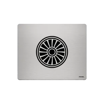 Aluminium-Mousepad – Lasergravur „Jet-Turbine Frontansicht“