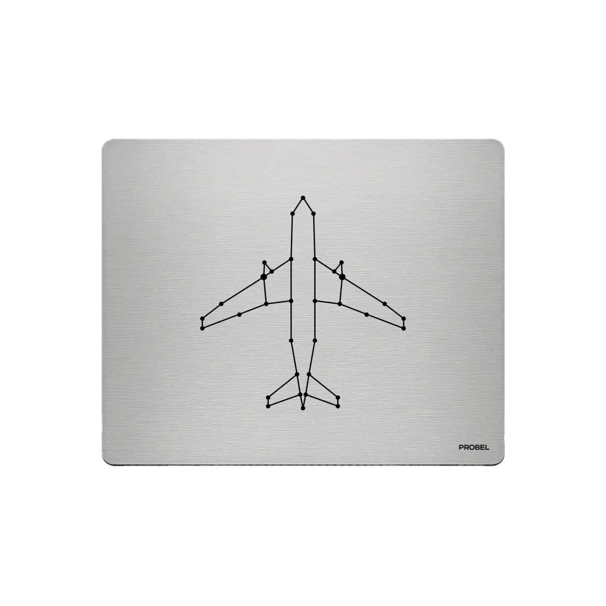 Mousepad in alluminio – incisione laser “Aereo geometrico”