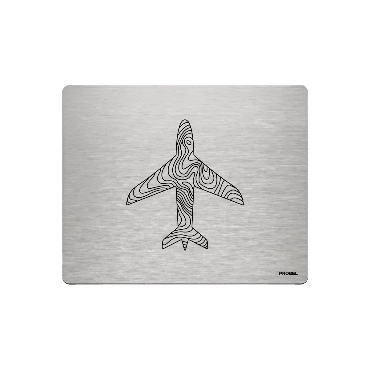 Aluminum Mouse Pad – Laser Engraved “Airplane Topography”