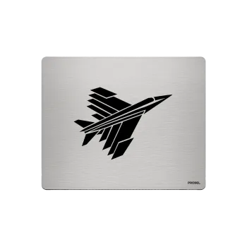 Aluminium-Mousepad – Lasergravur „Jet Geometrisch“