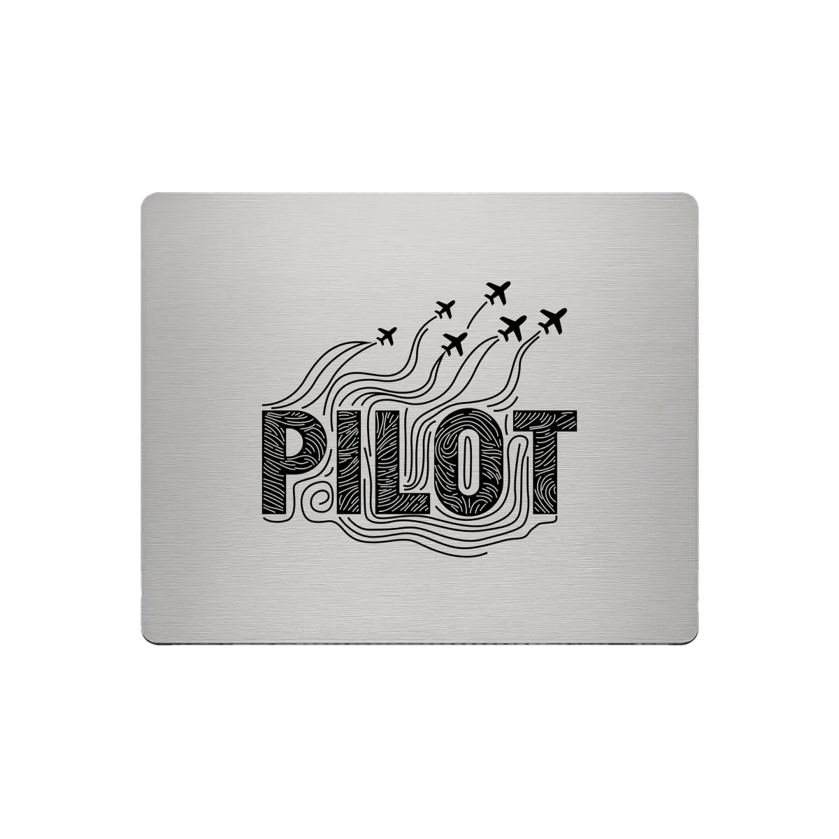 Aluminium-Mousepad – Lasergravur „PILOT Formation“