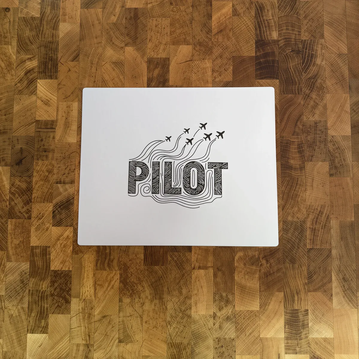 Aluminium-Mousepad – Lasergravur „PILOT Formation“
