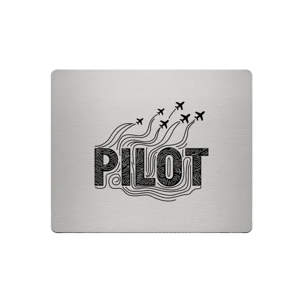 Aluminium-Mousepad – Lasergravur „PILOT Formation“