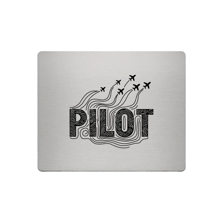 Aluminium-Mousepad – Lasergravur „PILOT Formation“