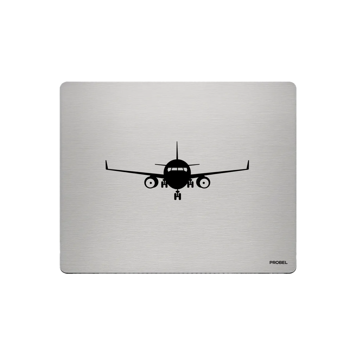 Aluminum Mouse Pad – Laser Engraved “Aircraft Front View”