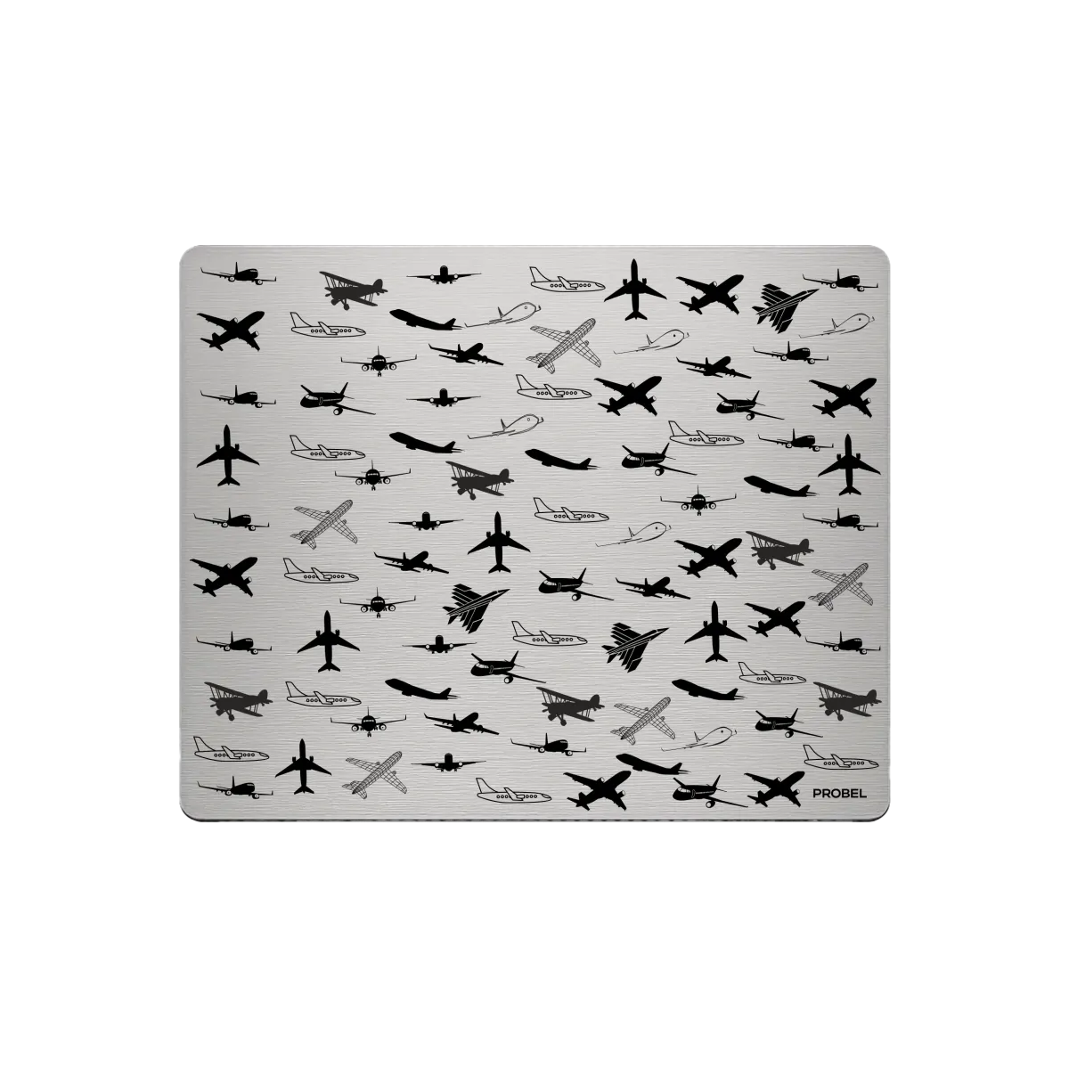 Alüminyum Mouse Pad – “Aviation Pattern” Lazer Gravür