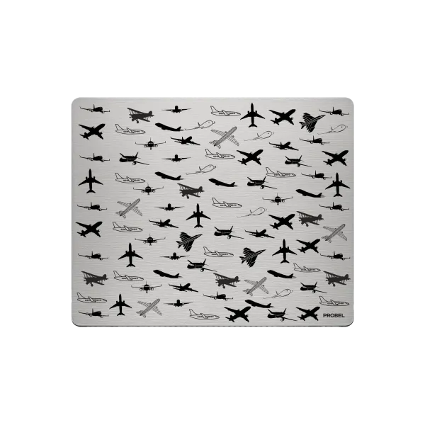 Aluminium-Mousepad – Lasergravur „Aviation Pattern“