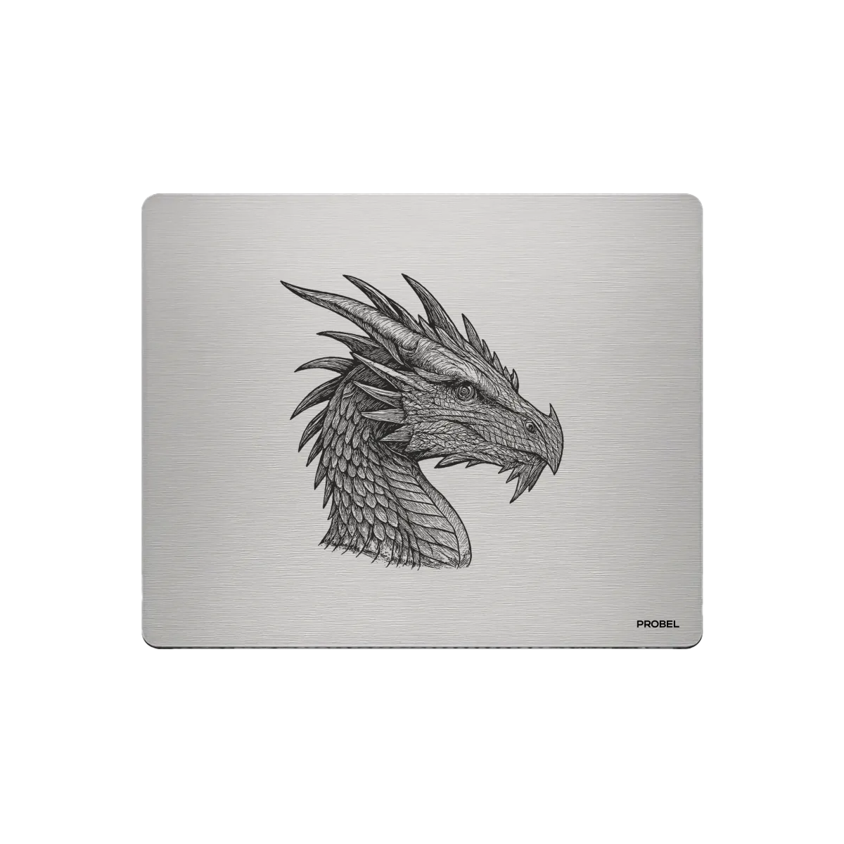 Aluminium-Mousepad – Lasergravur „Dragon Head“