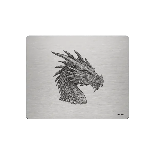Aluminium-Mousepad – Lasergravur „Dragon Head“