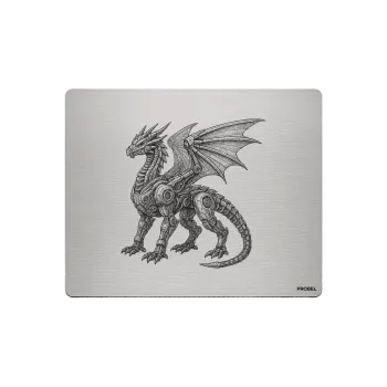 Aluminium-Mousepad – Lasergravur „Steampunk Dragon“