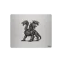 Tapis de souris en aluminium – gravure laser « Twin Dragon / Mechanical Hydra »