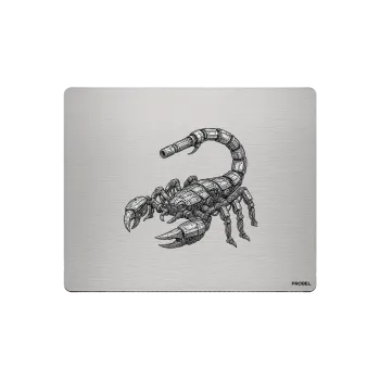 Aluminium-Mousepad – Lasergravur „Mechanical Scorpion“