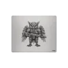 Alfombrilla de ratón de aluminio – grabado láser “Mechanical Owl Warrior”