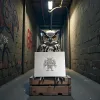 Aluminium-Mousepad – Lasergravur „Mechanical Owl Warrior“