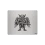 Алюминиевый коврик для мыши – лазерная гравировка «Mechanical Owl Warrior»