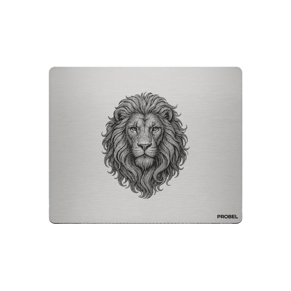 Aluminium-Mousepad – Lasergravur „Majestic Lion“