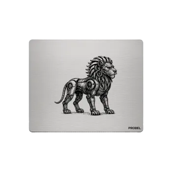 Aluminium-Mousepad – Lasergravur „Cyber Lion Guardian“