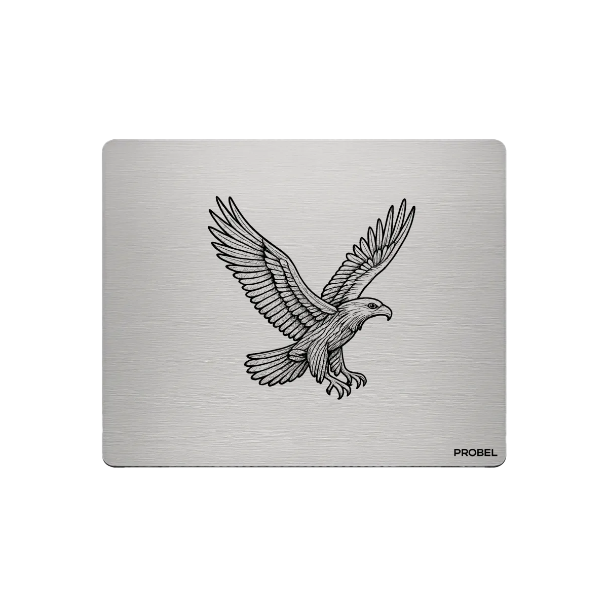 Aluminium-Mousepad – Lasergravur „Sky Hunter Hawk“